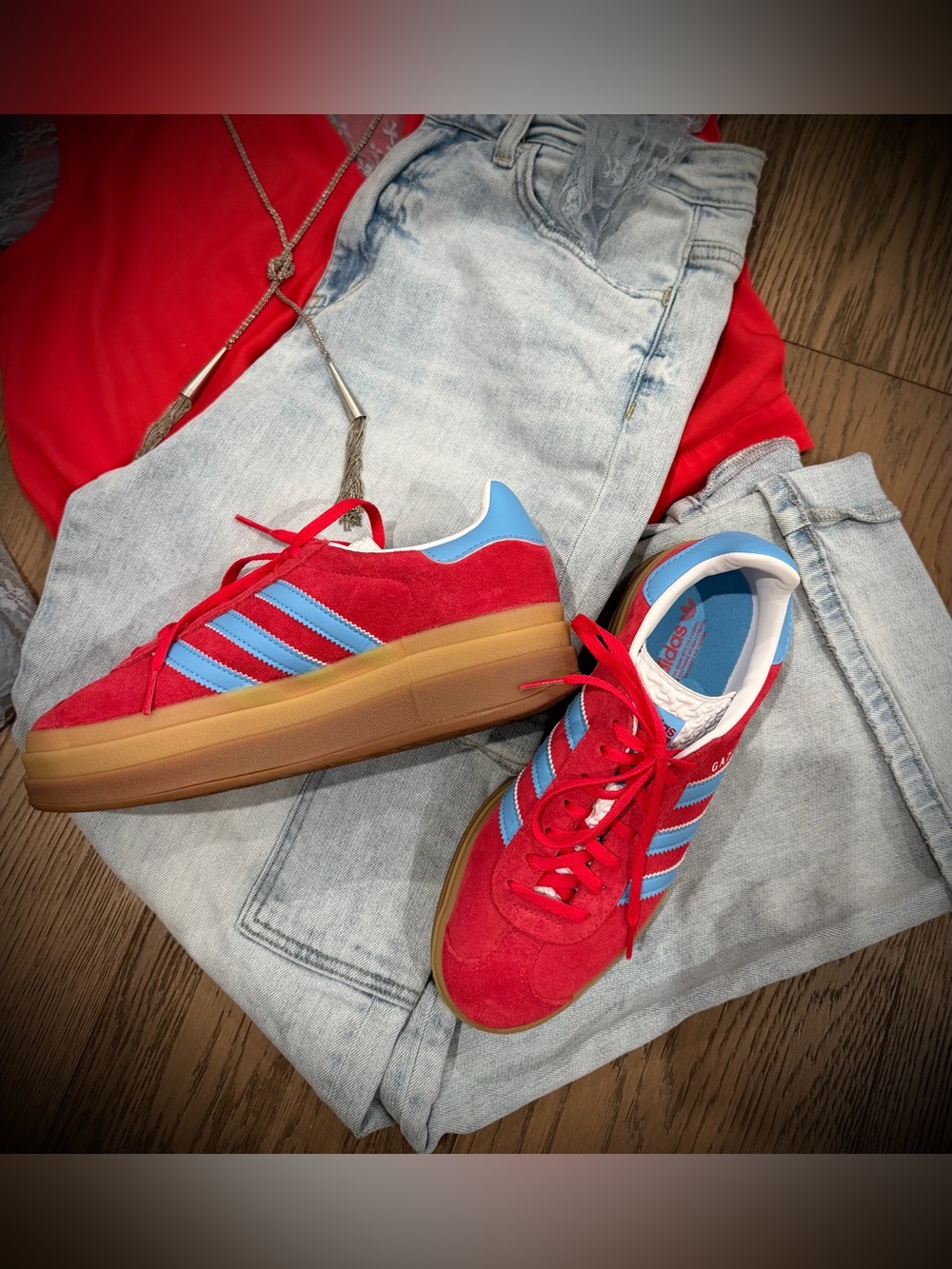 Adidas Platform Gazelle Bold Size 7